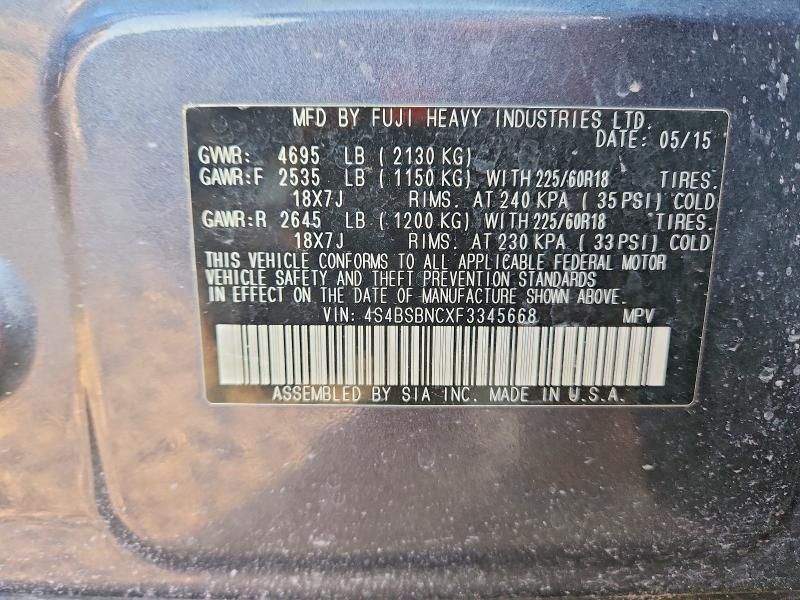 2015 Subaru Outback 2.5i Limited