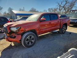 Salvage cars for sale from Copart Wichita, KS: 2016 Toyota Tacoma Double Cab
