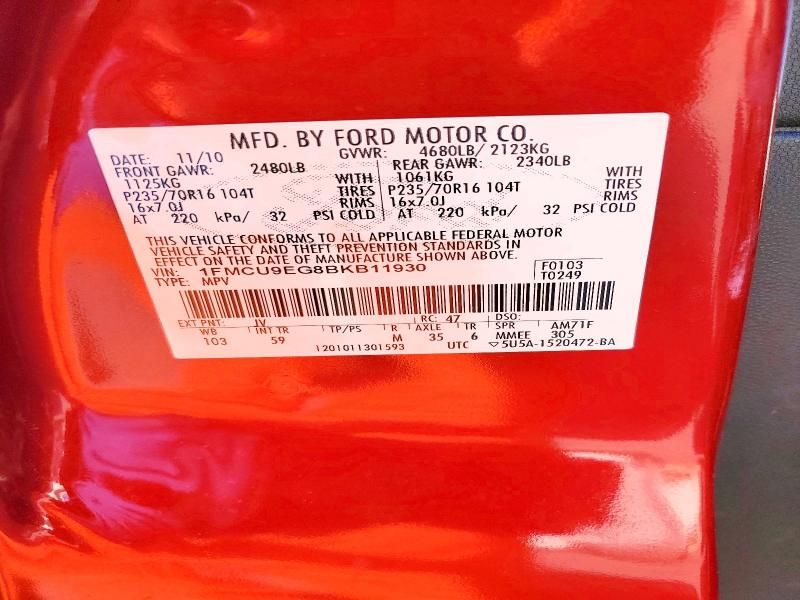 2011 Ford Escape Limited