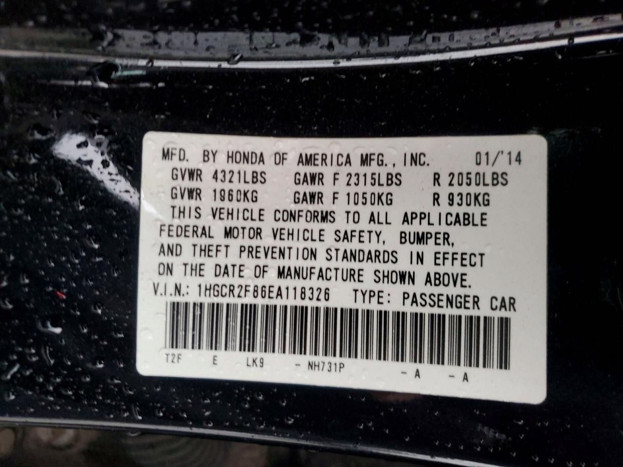 2014 Honda Accord exl