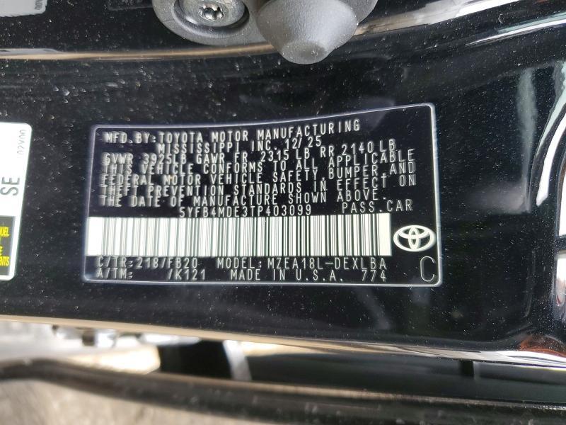 2026 Toyota Corolla le