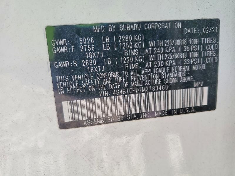 2021 Subaru Outback Touring