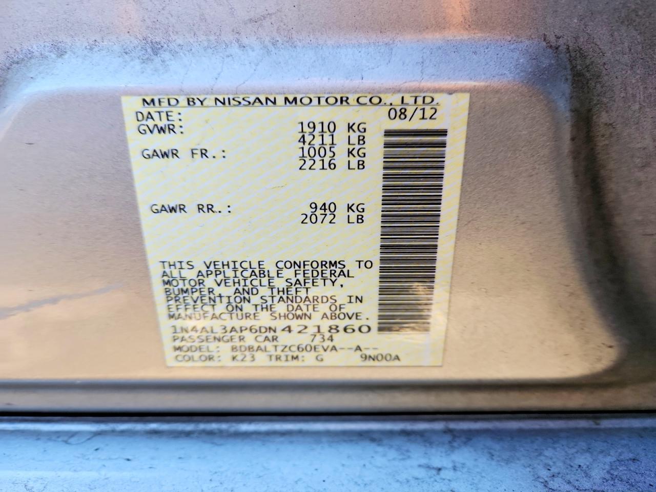 2013 Nissan Altima 2.5