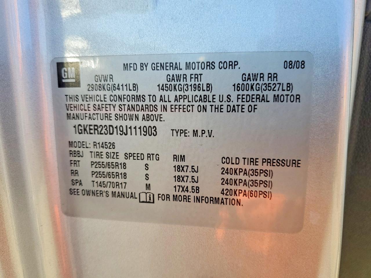 2009 GMC Acadia Slt-1