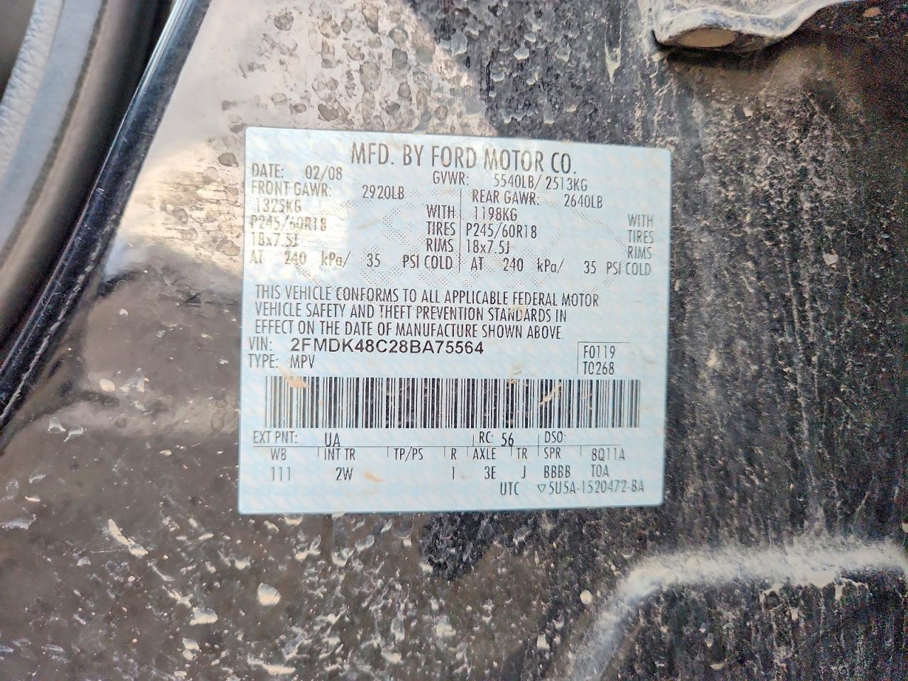 2008 Ford Edge sel