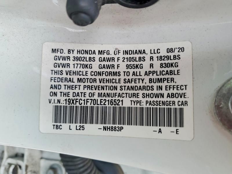 2020 Honda Civic exl