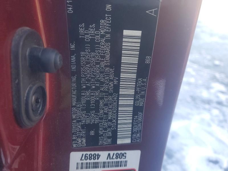 2013 Toyota Sienna le