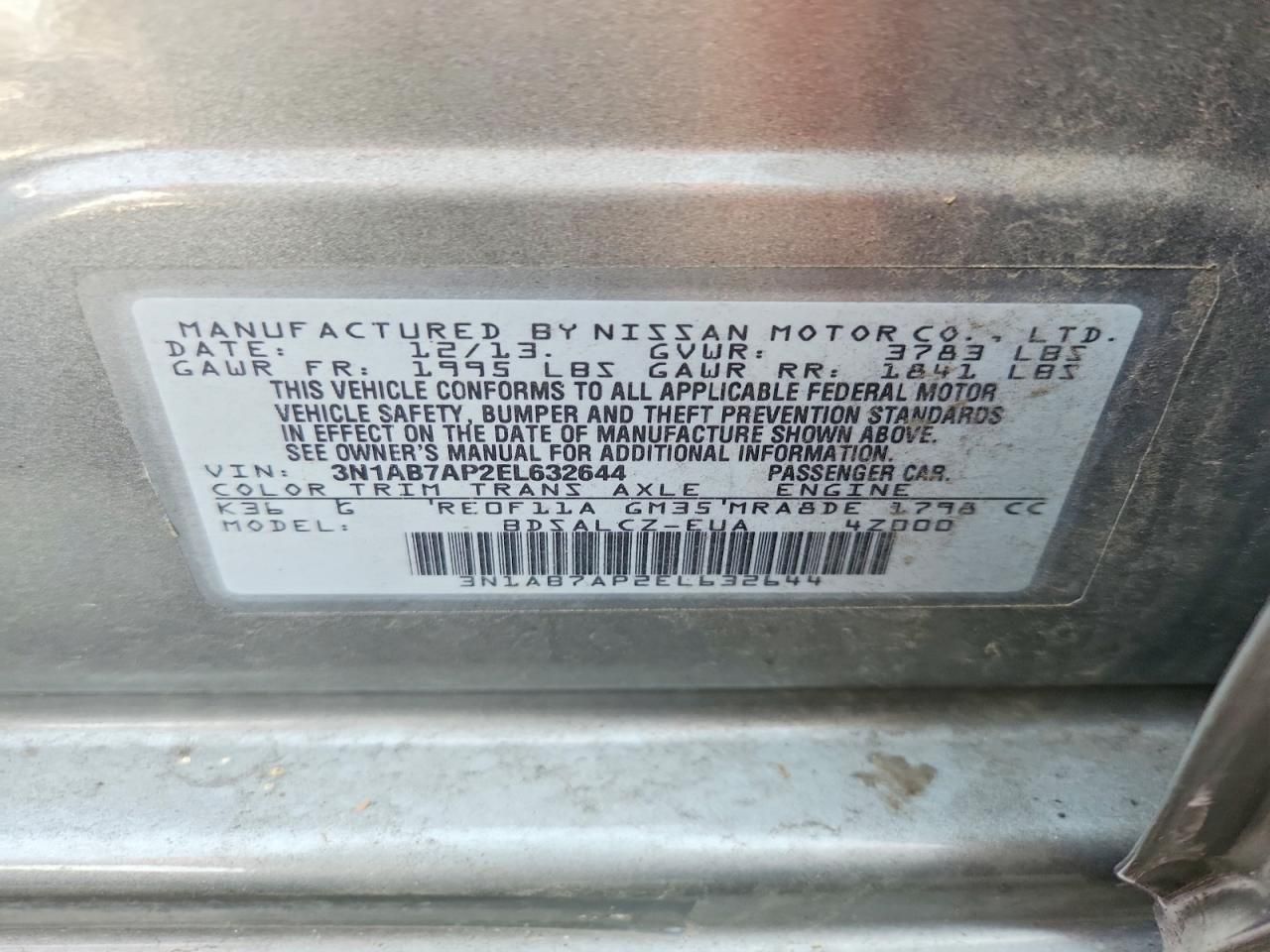 2014 Nissan Sentra s