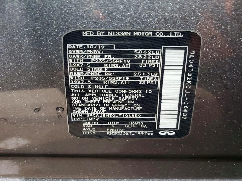 2020 Infiniti Qx50 Pure