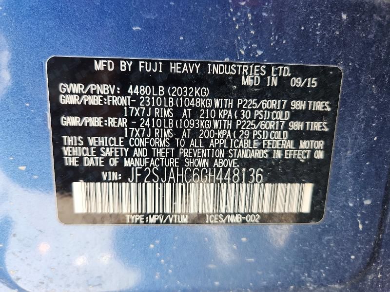 2016 Subaru Forester 2.5i Limited