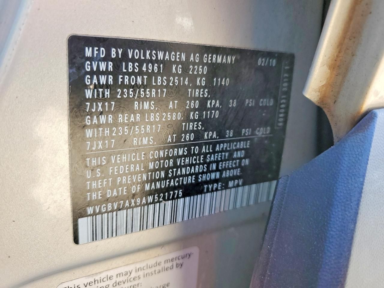 2010 Volkswagen Tiguan se