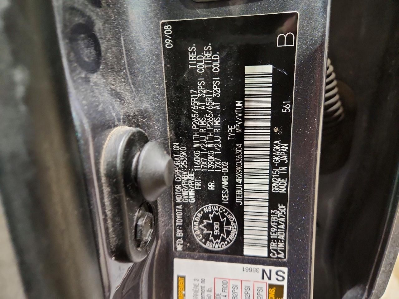 2009 Toyota 4runner SR5