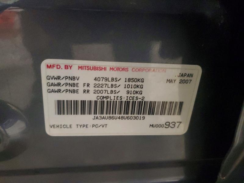 2008 Mitsubishi Lancer gts