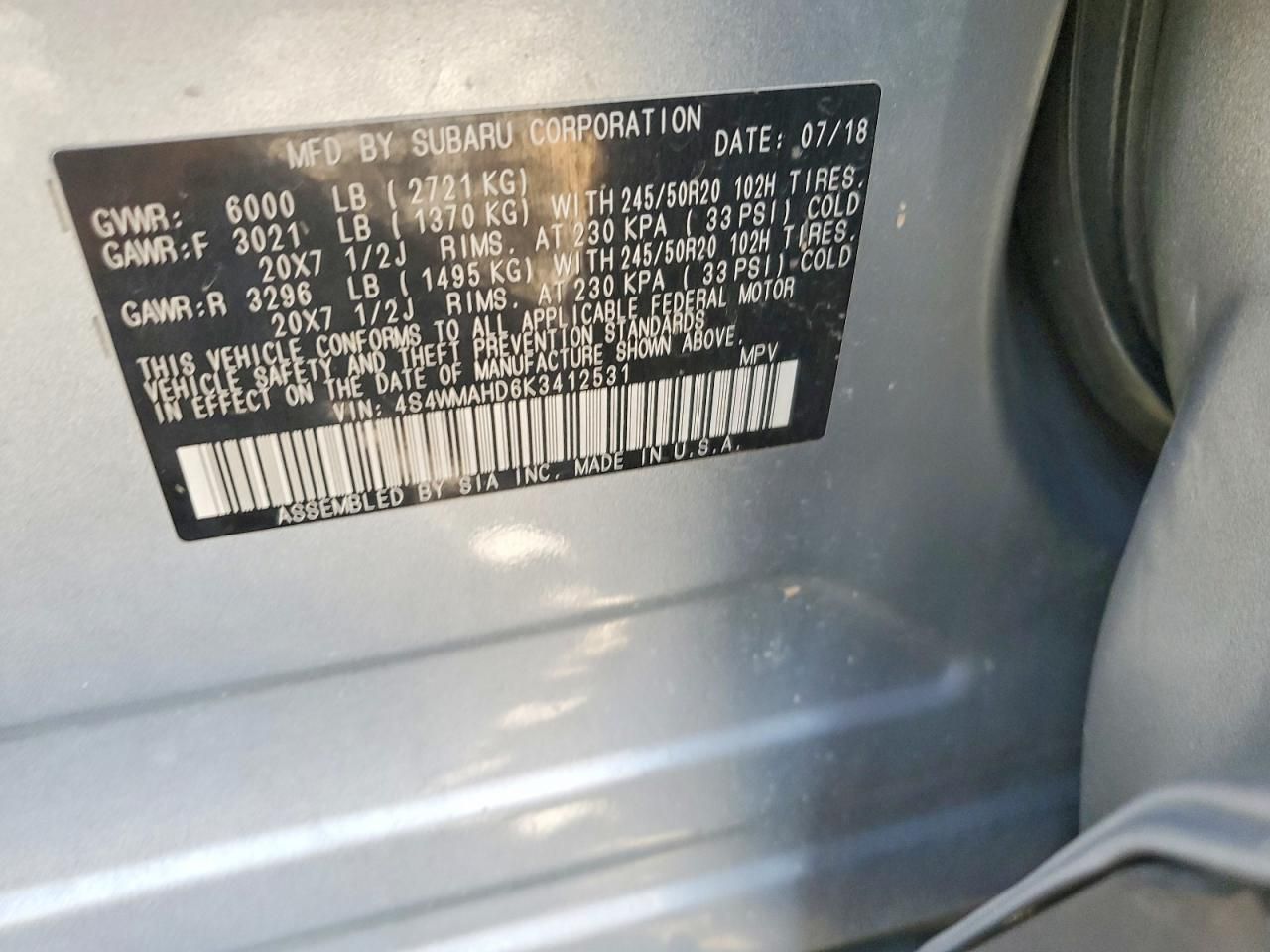 2019 Subaru Ascent Premium