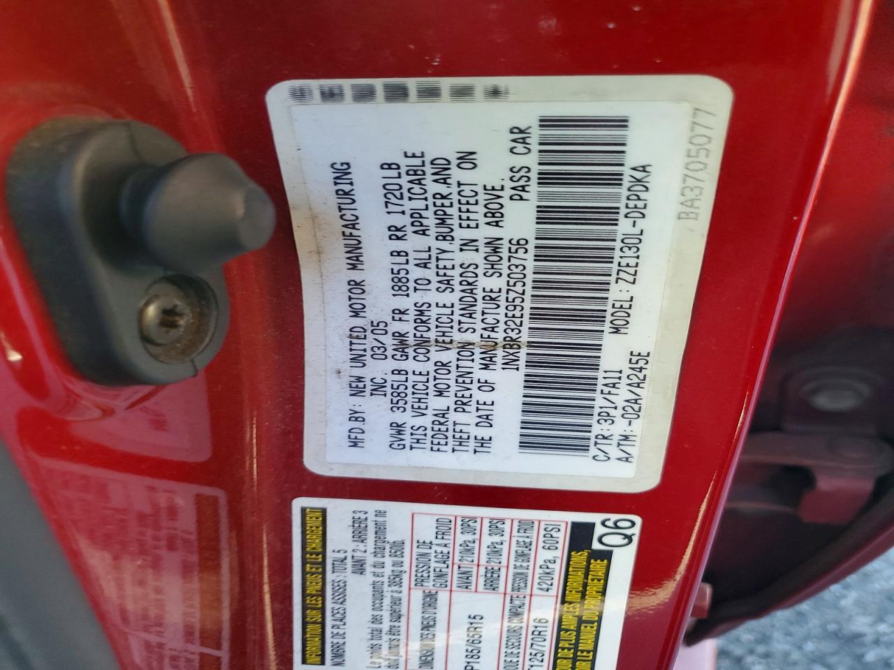 2005 Toyota Corolla ce