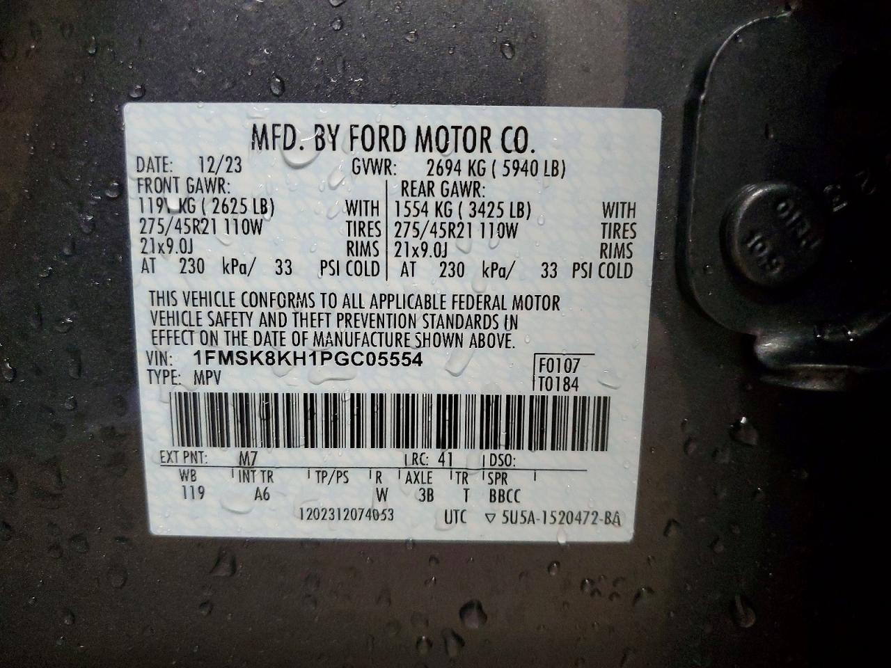 2023 Ford Explorer St-line