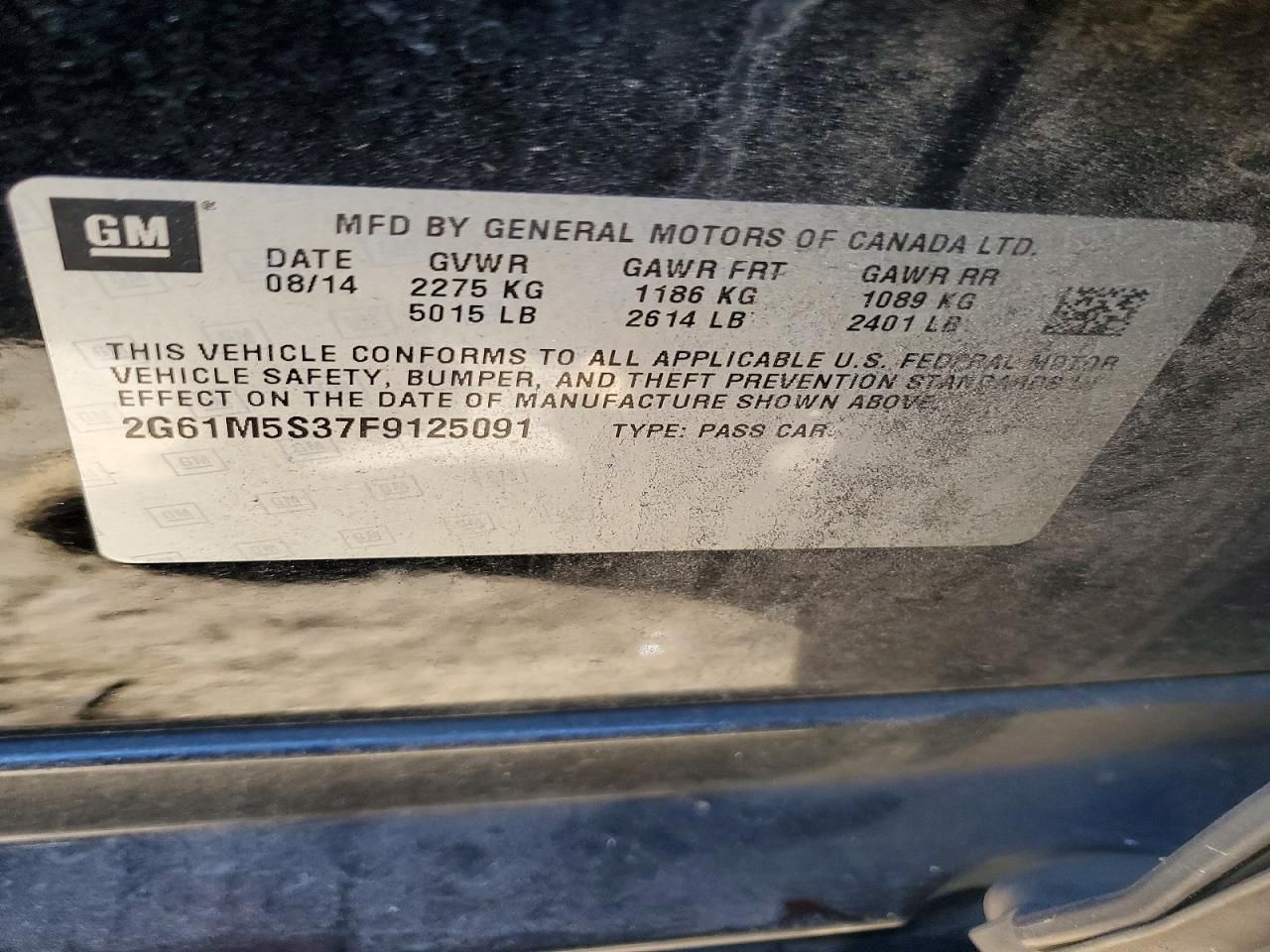 2015 Cadillac Xts Luxury Collection