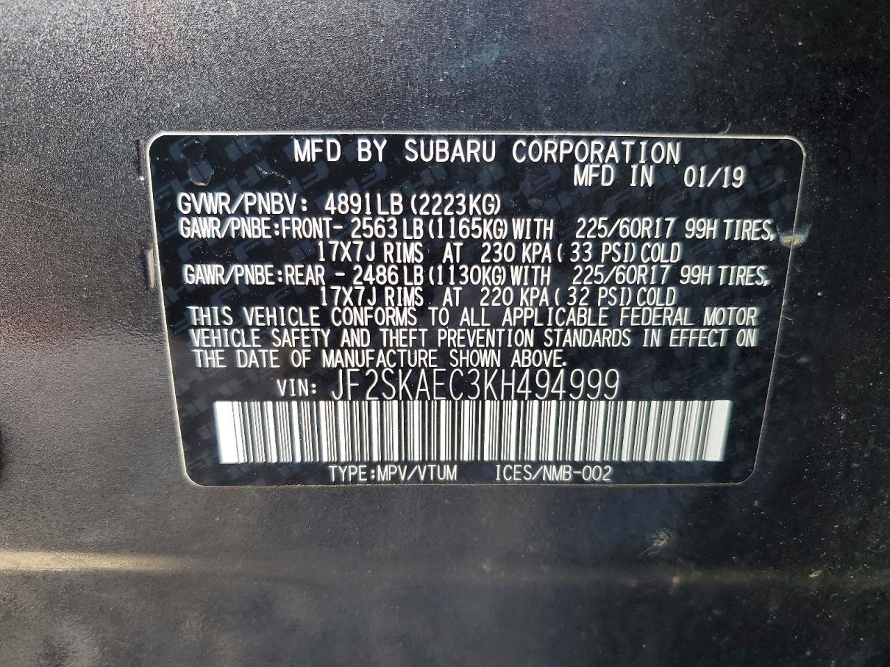 2019 Subaru Forester Premium
