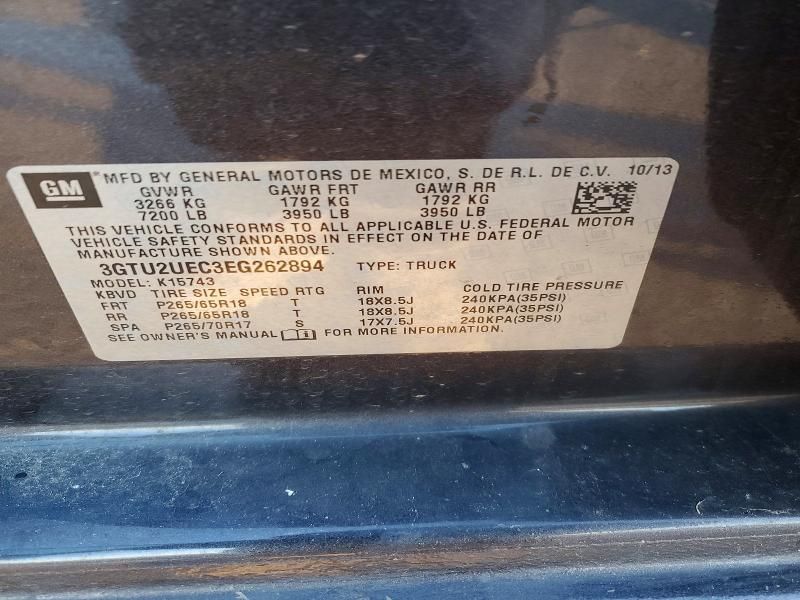 2014 GMC Sierra K1500 sle