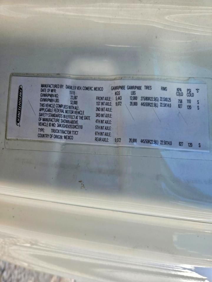 2016 Freightliner Cascadia 113 Semi Truck