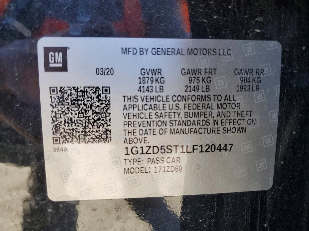 2020 Chevrolet Malibu lt