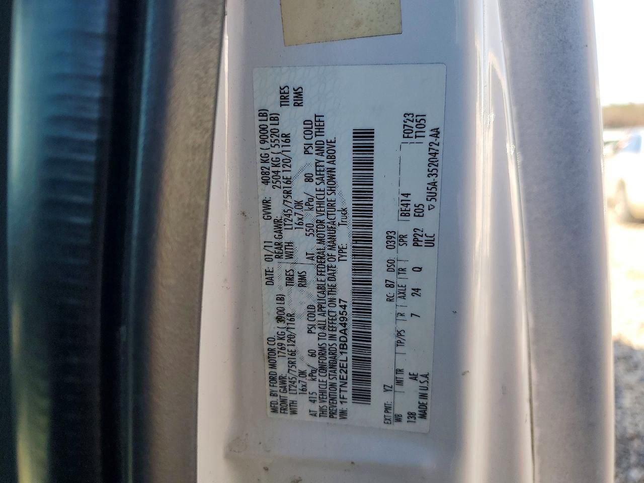 2011 Ford Econoline E250 Van