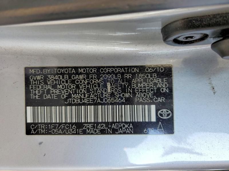 2010 Toyota Corolla le