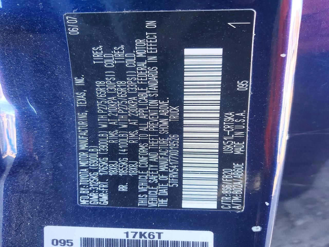 2007 Toyota Tundra Double Cab SR5