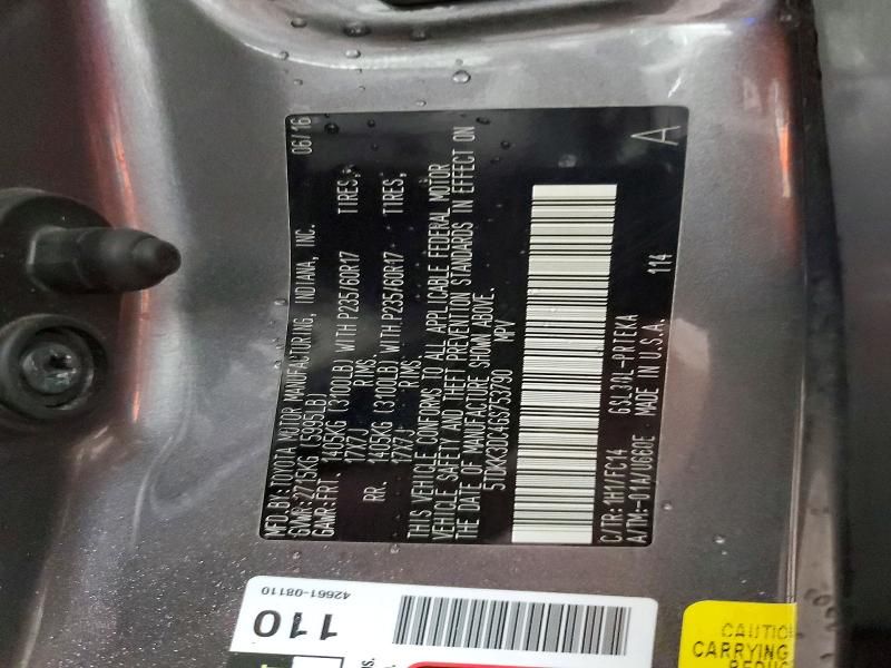 2016 Toyota Sienna le