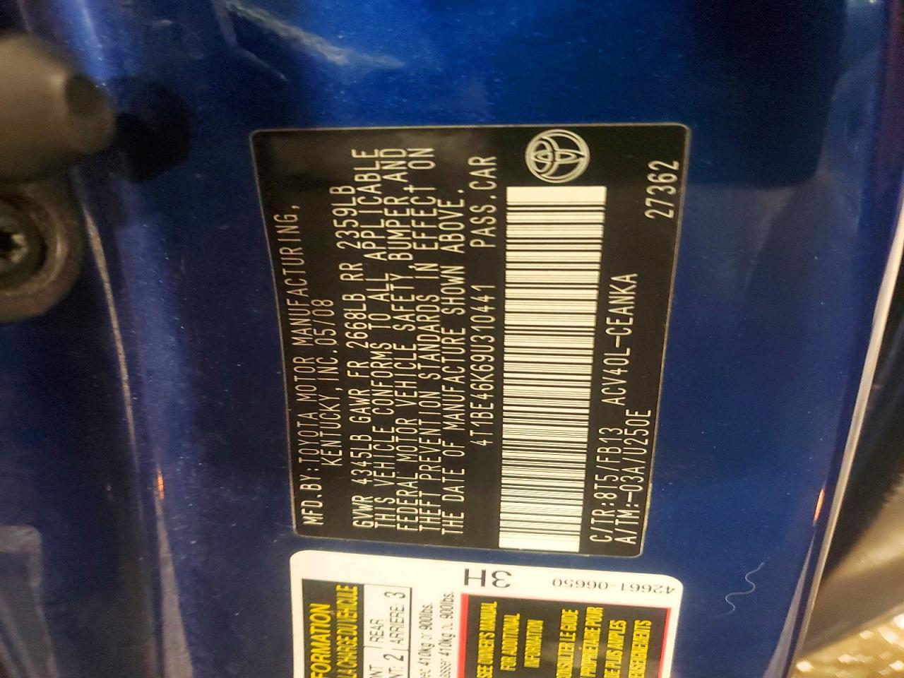 2009 Toyota Camry Base