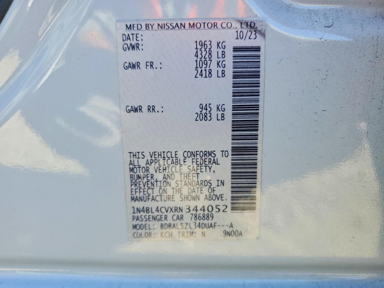 2024 Nissan Altima sr