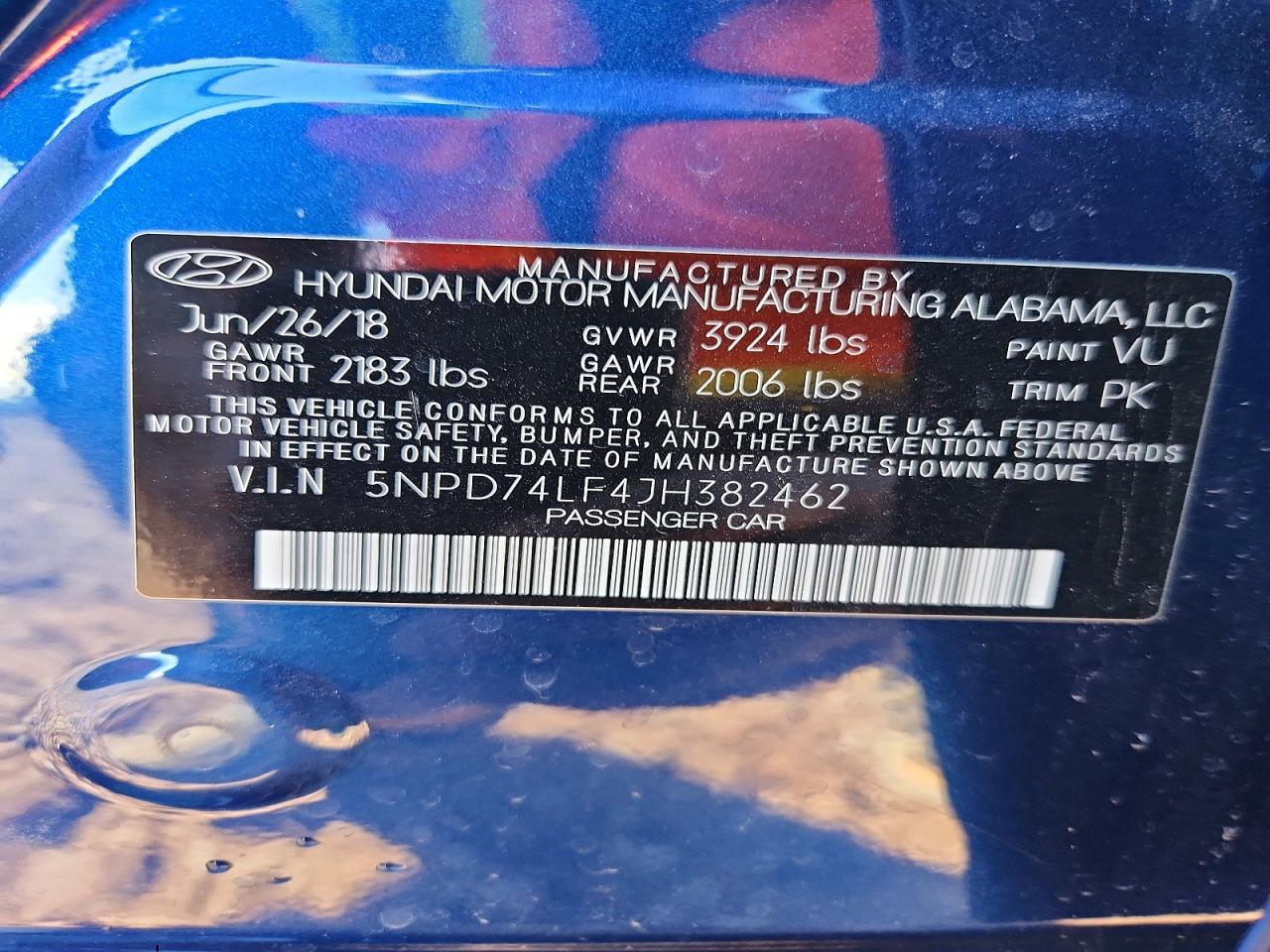 2018 Hyundai Elantra se