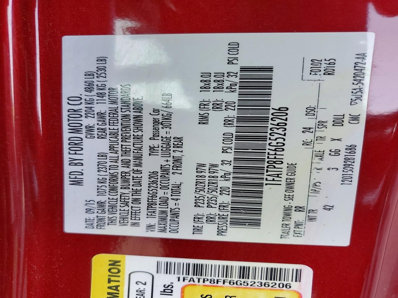 2016 Ford Mustang gt