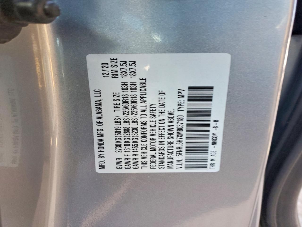 2021 Honda Odyssey exl