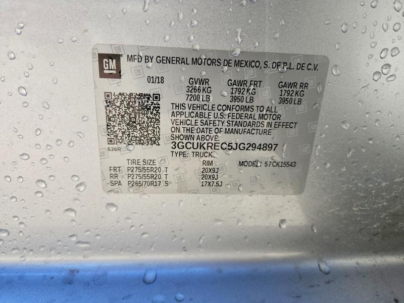 2018 Chevrolet Silverado K1500 lt