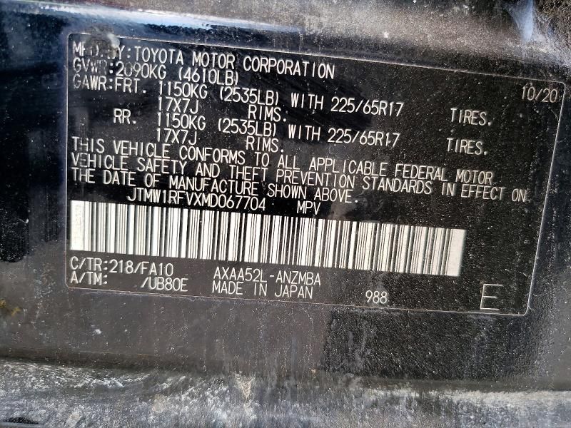 2021 Toyota Rav4 xle