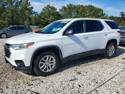 Salvage cars for sale from Copart Houston, TX: 2021 Chevrolet Traverse ls