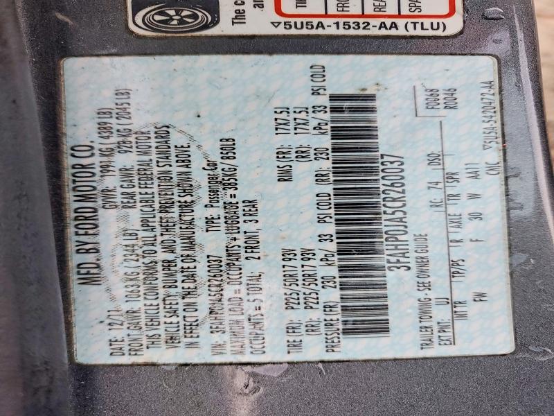 2012 Ford Fusion sel