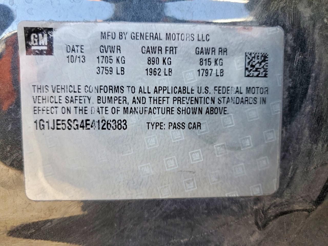 2014 Chevrolet Sonic ltz