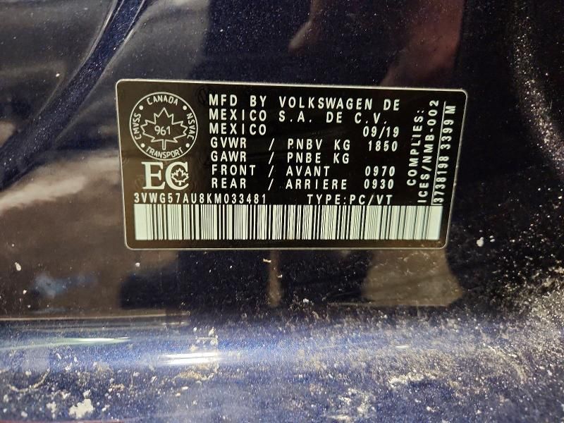 2019 Volkswagen Golf s