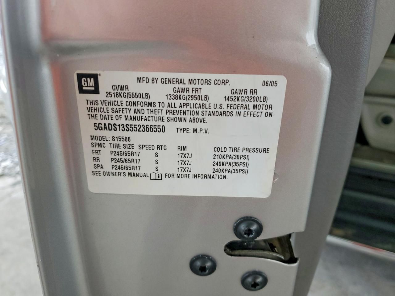 2005 Buick Rainier cxl