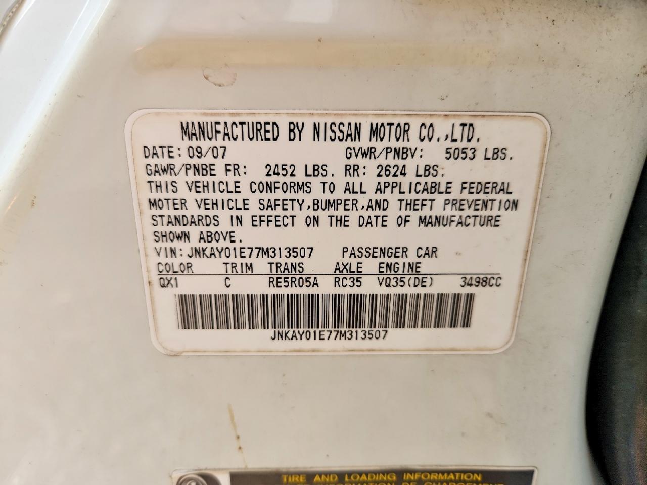 2007 Infiniti M35 Base
