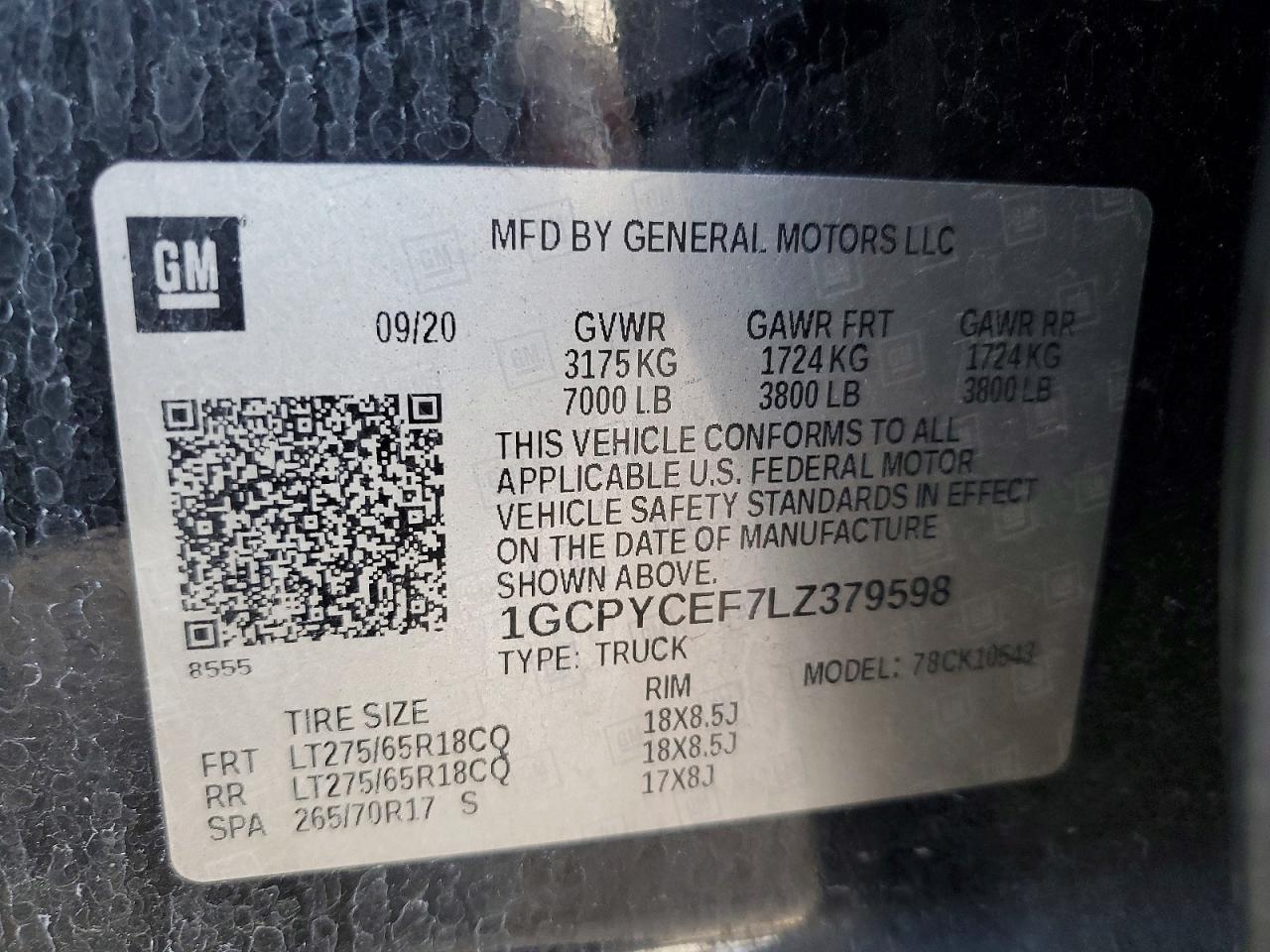 2020 Chevrolet Silverado K1500 Trail Boss Custom