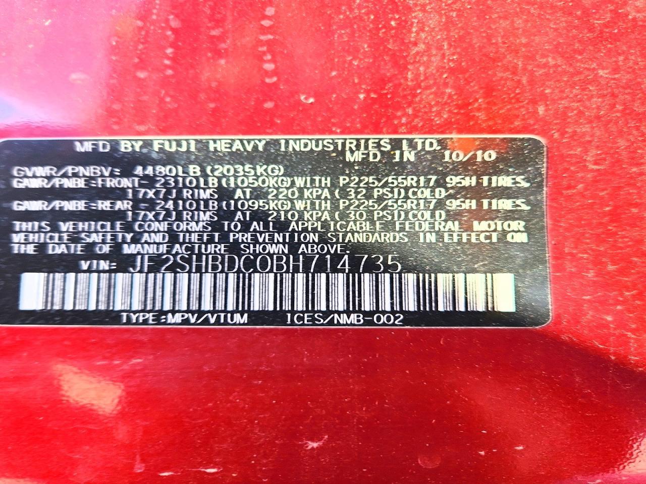 2011 Subaru Forester 2.5x Premium