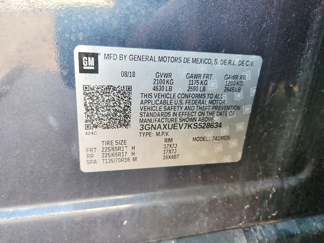 2019 Chevrolet Equinox lt