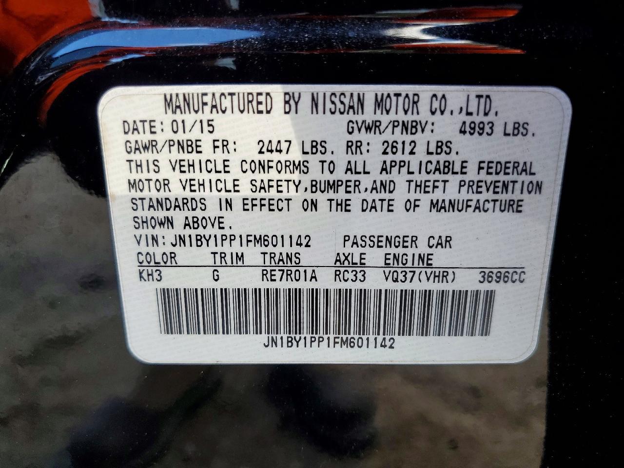 2015 Infiniti Q70 3.7