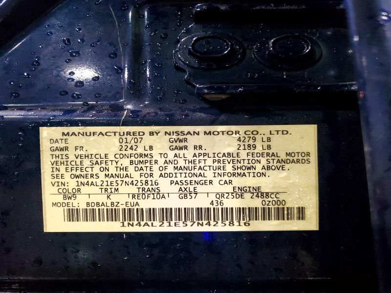 2007 Nissan Altima 2.5