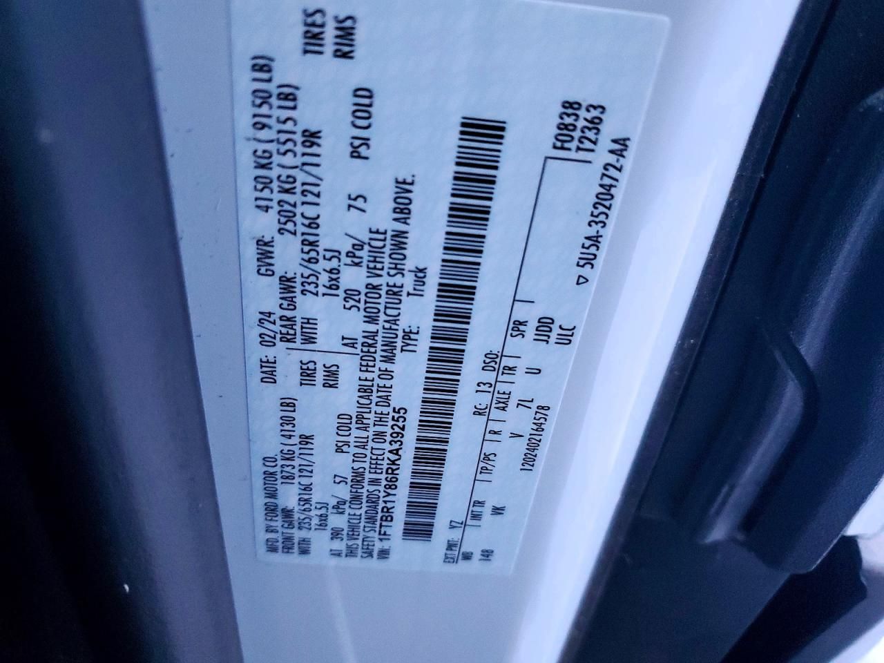 2024 Ford Transit T-250