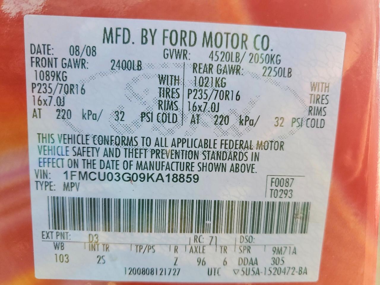 2009 Ford Escape xlt