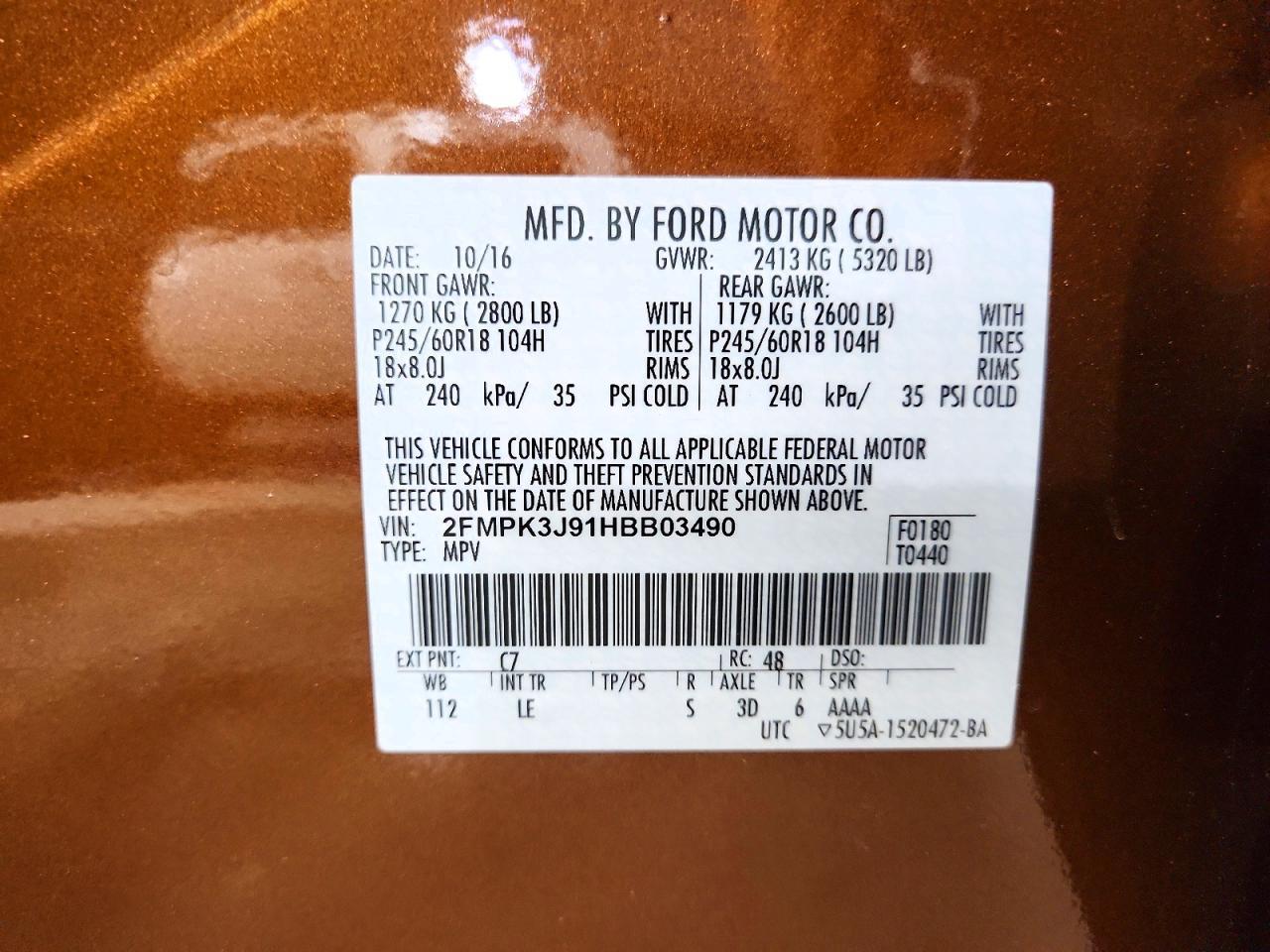 2017 Ford Edge sel